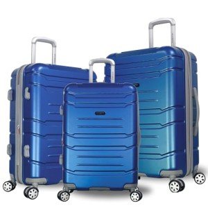 Olympia U.S.A. Denmark Hardcase Suitcase Set, Navy