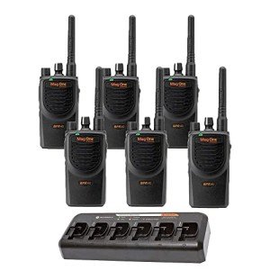 6 Pack Motorola BPR40 Mag One Two-Way Radios