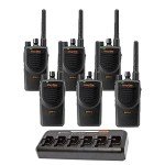 6 Pack Motorola BPR40 Mag One Two-Way Radios