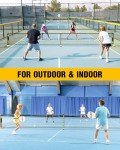 Portable Choiana Pickleball Net with Wheels & Court Lines
