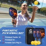 Gonex Pickleball Paddles Set with Balls and Bag