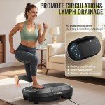 FLYBIRD Vibration Plate Exercise Machine with Resistance Bands