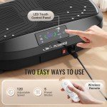 FLYBIRD Vibration Plate Exercise Machine with Resistance Bands