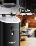 VIVIDMOO Nugget Ice Maker, 33 Lbs/Day, Self-Cleaning