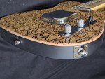 Vintage Paisley Engraved 6-String Electric Guitar
