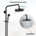 Oil Rubbed Bronze Rain Shower System with Handheld Spray
