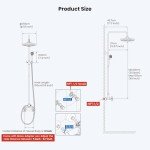 Oil Rubbed Bronze Rain Shower System with Handheld Spray