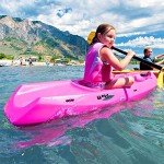 Youth Wave Kayak with Paddle, Pink, 6