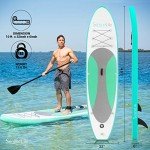 SereneLife Inflatable Stand-Up Paddle Board Kit
