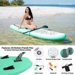 SereneLife Inflatable Stand-Up Paddle Board Kit