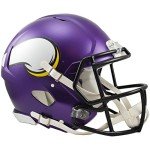 Minnesota Vikings Speed Authentic Football Helmet, Purple Medium
