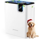 POMORON Air Purifier: Large Room, UV Light, HEPA Filter