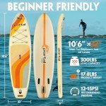 10'6''/11'6'' SUP Inflatable Paddle Board Set for Adults