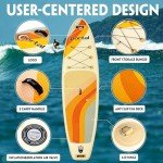 10'6''/11'6'' SUP Inflatable Paddle Board Set for Adults