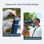 32oz Boost Smart Water Bottle with APP - Blue