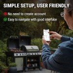 Smart Rechargeable BBQ Thermometer with Dual Probes