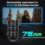 SIRUI 75mm T2.9 Full-Frame Anamorphic Cinema Lens