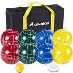 Aivalas Bocce Ball Set: 107mm Resin Balls Game