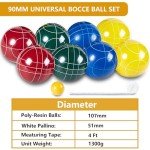Aivalas Bocce Ball Set: 107mm Resin Balls Game