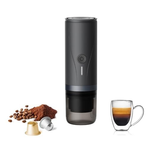 CERA+ Portable Self-Heating Espresso Maker, 20 Bar Pressure