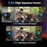 SIRUI 50mm T2.9 1.6X E Mount Anamorphic Lens