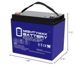 Amigo Smart Shopper Scooter 12V 35AH Gel Battery