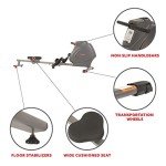 Compact Folding Magnetic Rowing Machine with LCD Monitor