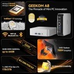GEEKOM A8 AI Mini PC with AMD Ryzen