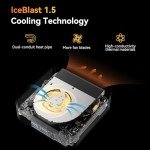 GEEKOM A8 AI Mini PC with AMD Ryzen