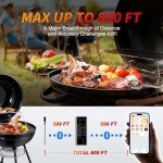Wireless Bluetooth Meat Thermometer for Remote Cooking Monitoring