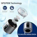 Hydrogen Water Bottle Generator, PEM/SPE Technology, LED Display