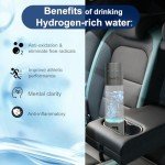 Hydrogen Water Bottle Generator, PEM/SPE Technology, LED Display