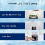 Hydrogen Water Bottle Generator, PEM/SPE Technology, LED Display