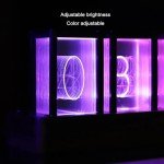 Nixie Tube Clock with Custom RGB Display, Retro Style