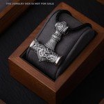 Thor's Hammer Pendant - Norse Viking Necklace in XL