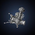 Thor's Hammer Pendant - Norse Viking Necklace in XL