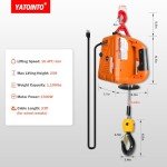 YATOINTO 3-in-1 Electric Hoist Winch, 1100lbs VIP
