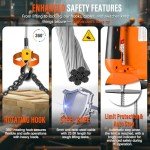 YATOINTO 3-in-1 Electric Hoist Winch, 1100lbs VIP