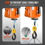 YATOINTO 3-in-1 Electric Hoist Winch, 1100lbs VIP