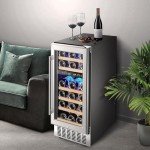 28-Bottle Dual Zone Wine Cooler with Digital Touch Screen
