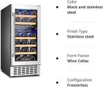 28-Bottle Dual Zone Wine Cooler with Digital Touch Screen