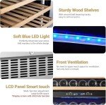 28-Bottle Dual Zone Wine Cooler with Digital Touch Screen