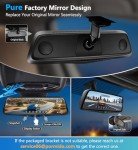PORMIDO Smart 2K Rearview Mirror Camera, Touchscreen Dashcam