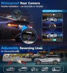 PORMIDO Smart 2K Rearview Mirror Camera, Touchscreen Dashcam