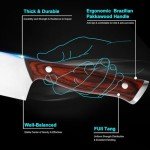 Japanese Chef Knife Set with Sharpener, Father's Day Gift