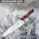 Japanese Chef Knife Set with Sharpener, Father's Day Gift