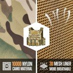Camo Tactical Vest for Men - Military Grade 1000D