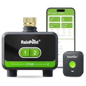 RainPoint WiFi Water Timer for Garden with 2-Zone Sprinkler