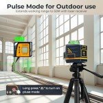 CIGMAN 3D Green Cross Line Laser Level Bundle