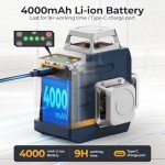 CIGMAN 3D Green Cross Line Laser Level Bundle